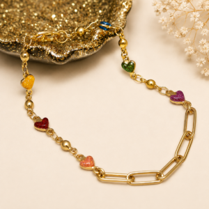 gekleurde hartjes armband grand jewellery pm.1
