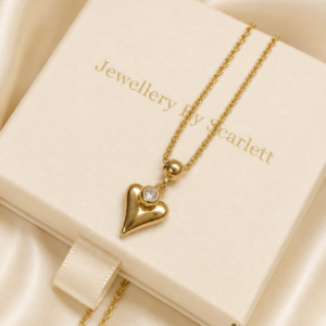 Love Spark Gold-Filled ketting met hartvormige hanger en zirkonia – Grand Jewellery PM