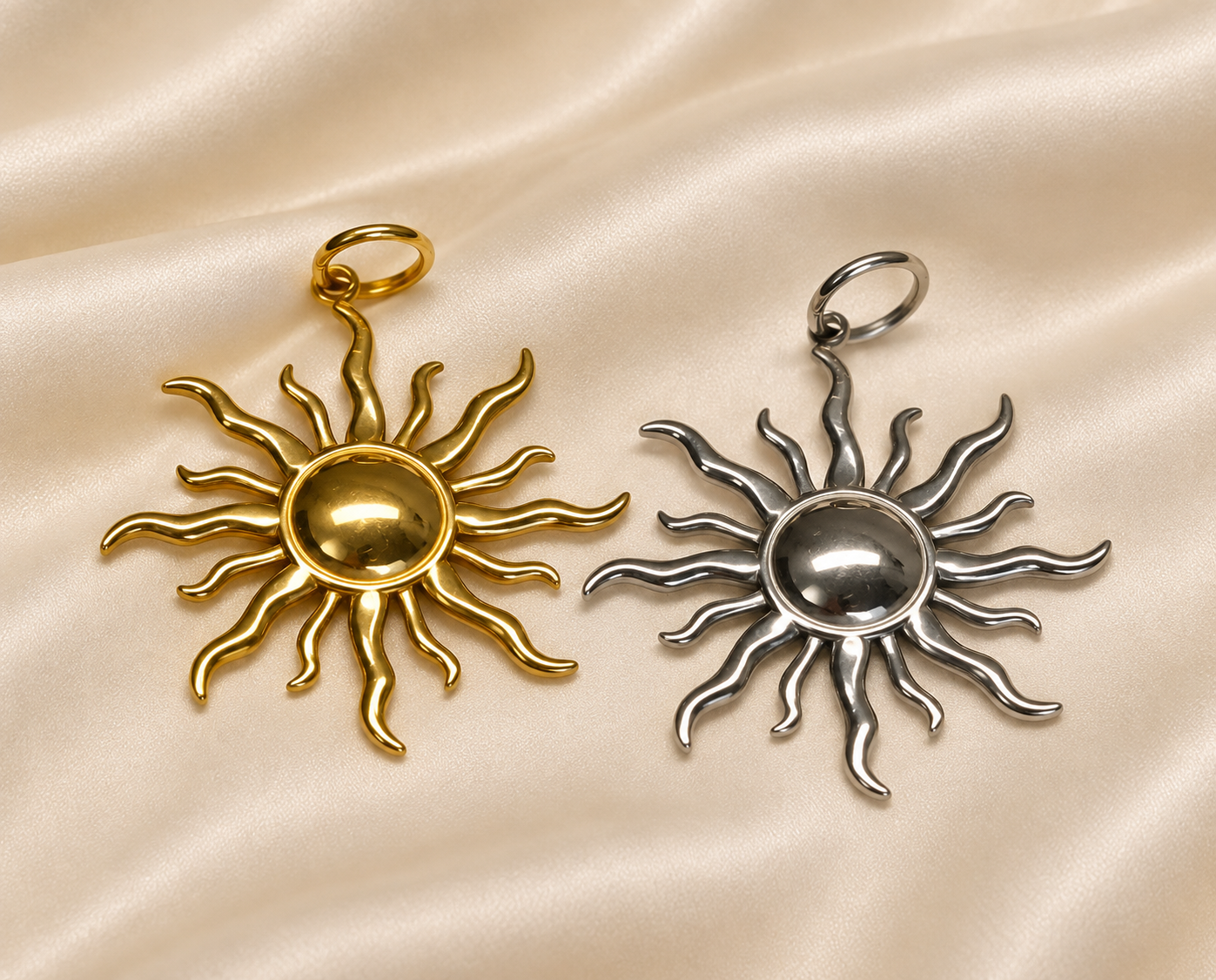 zonnehanger edelstaal grand jewellery pm goud en zilver zonnehanger edelstaal grand jewellery pm goud en zilver