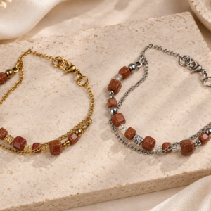 woestijnzand armband goud zilver